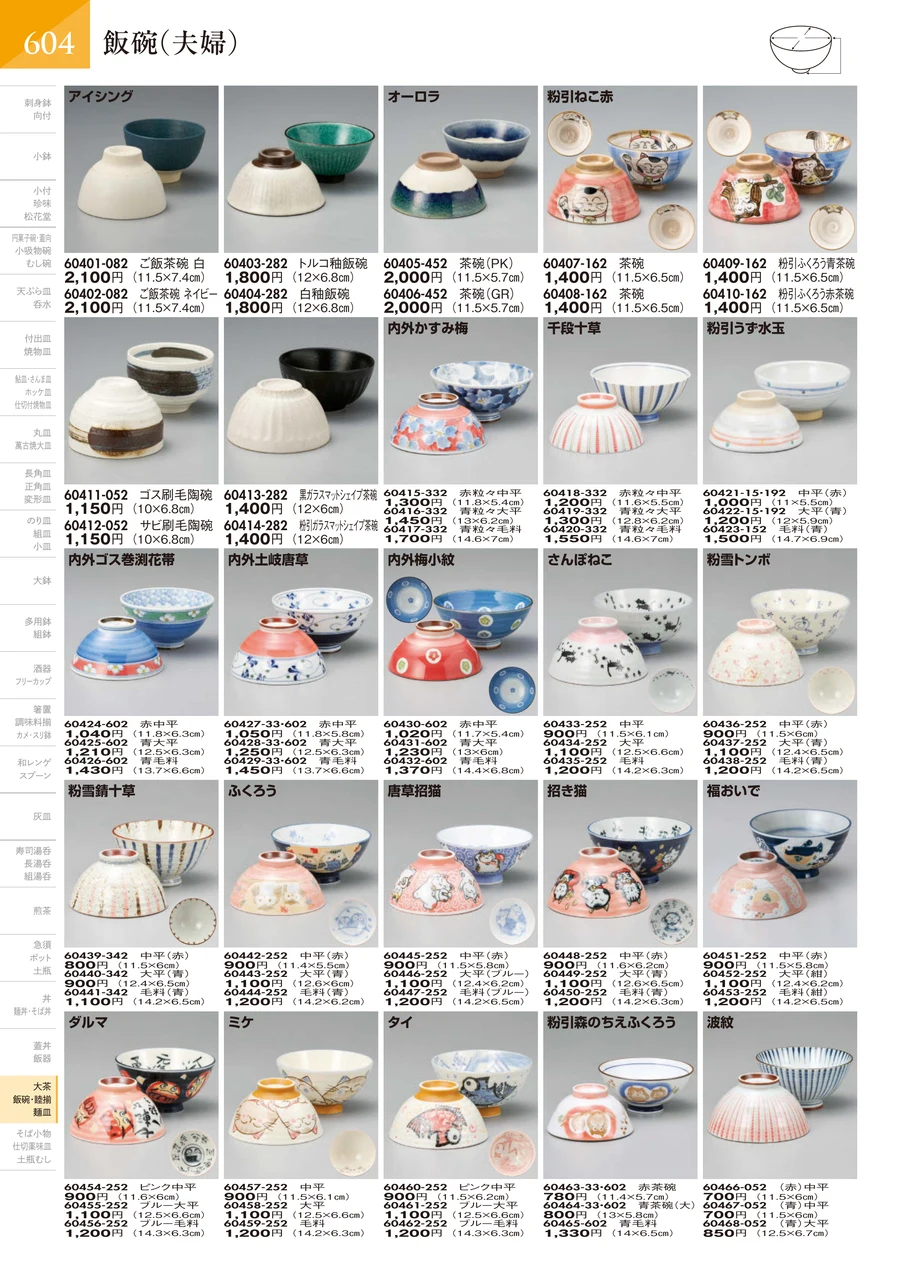 飯碗（夫婦） ページ605