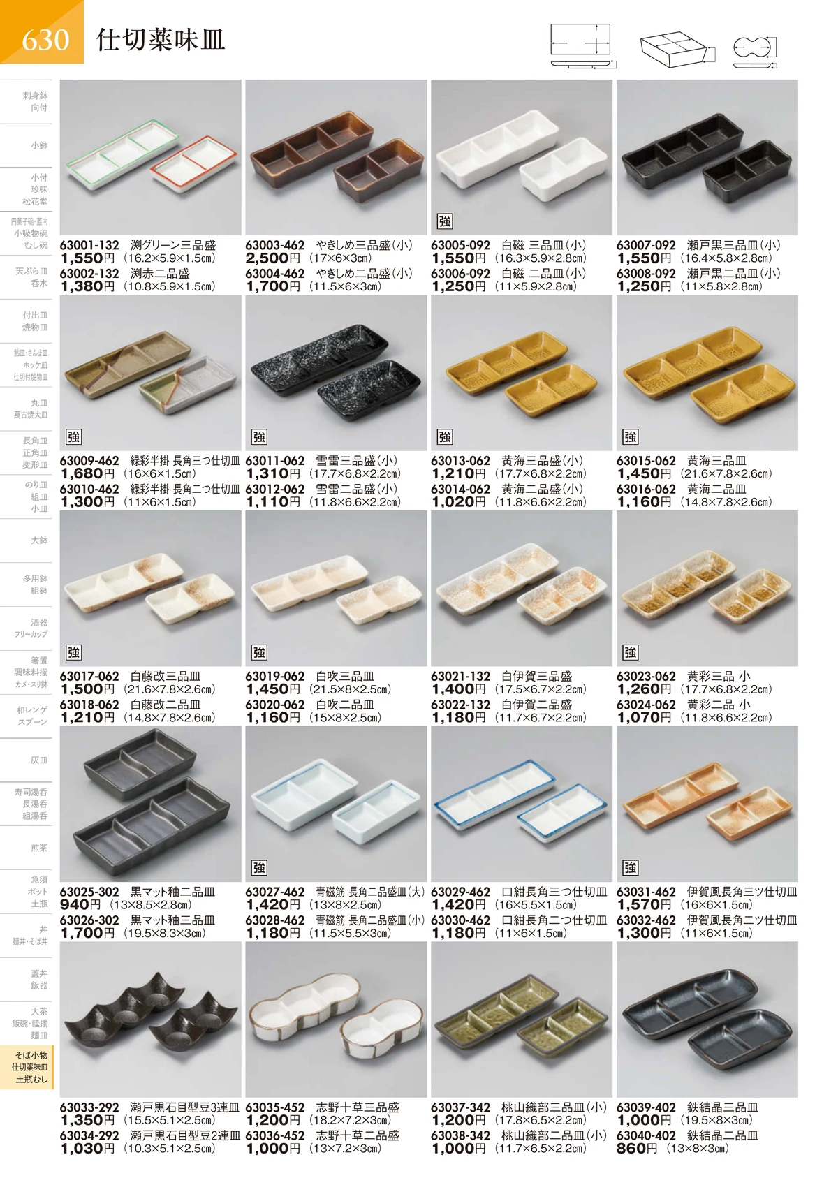 陶里vol.32・ページ番号631・仕切薬味皿