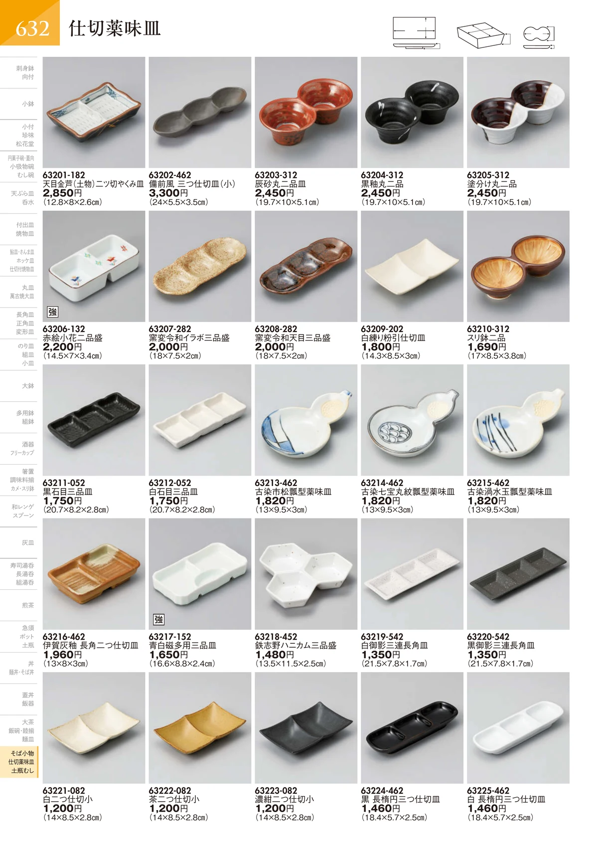 陶里vol.32・ページ番号633・仕切薬味皿