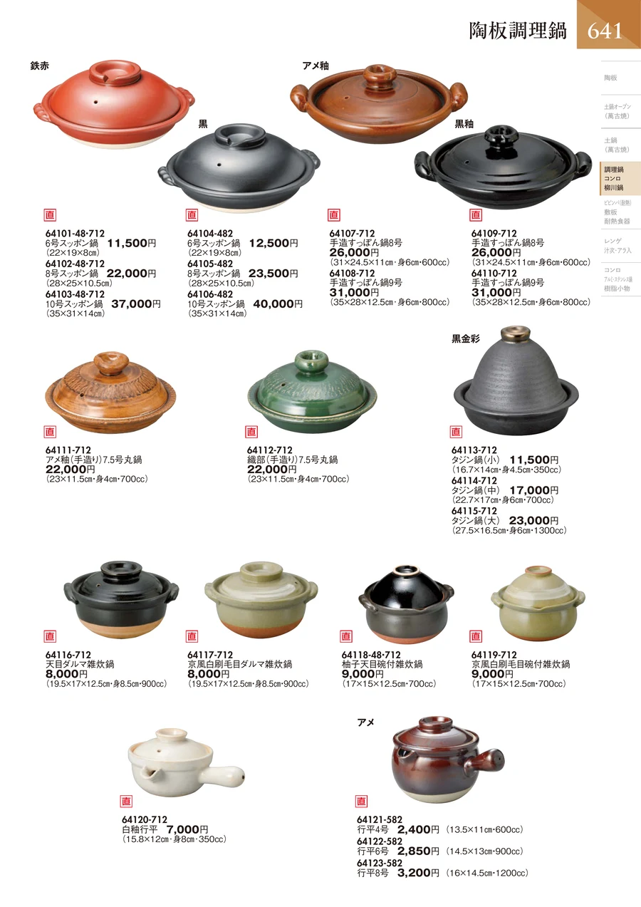 炊飯調理鍋 ページ642