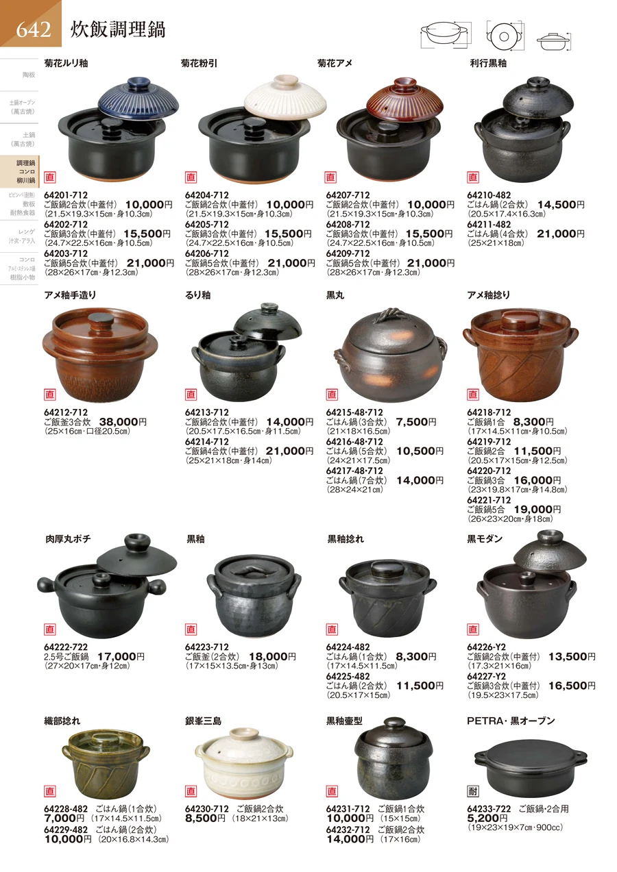 炊飯調理鍋 ページ643