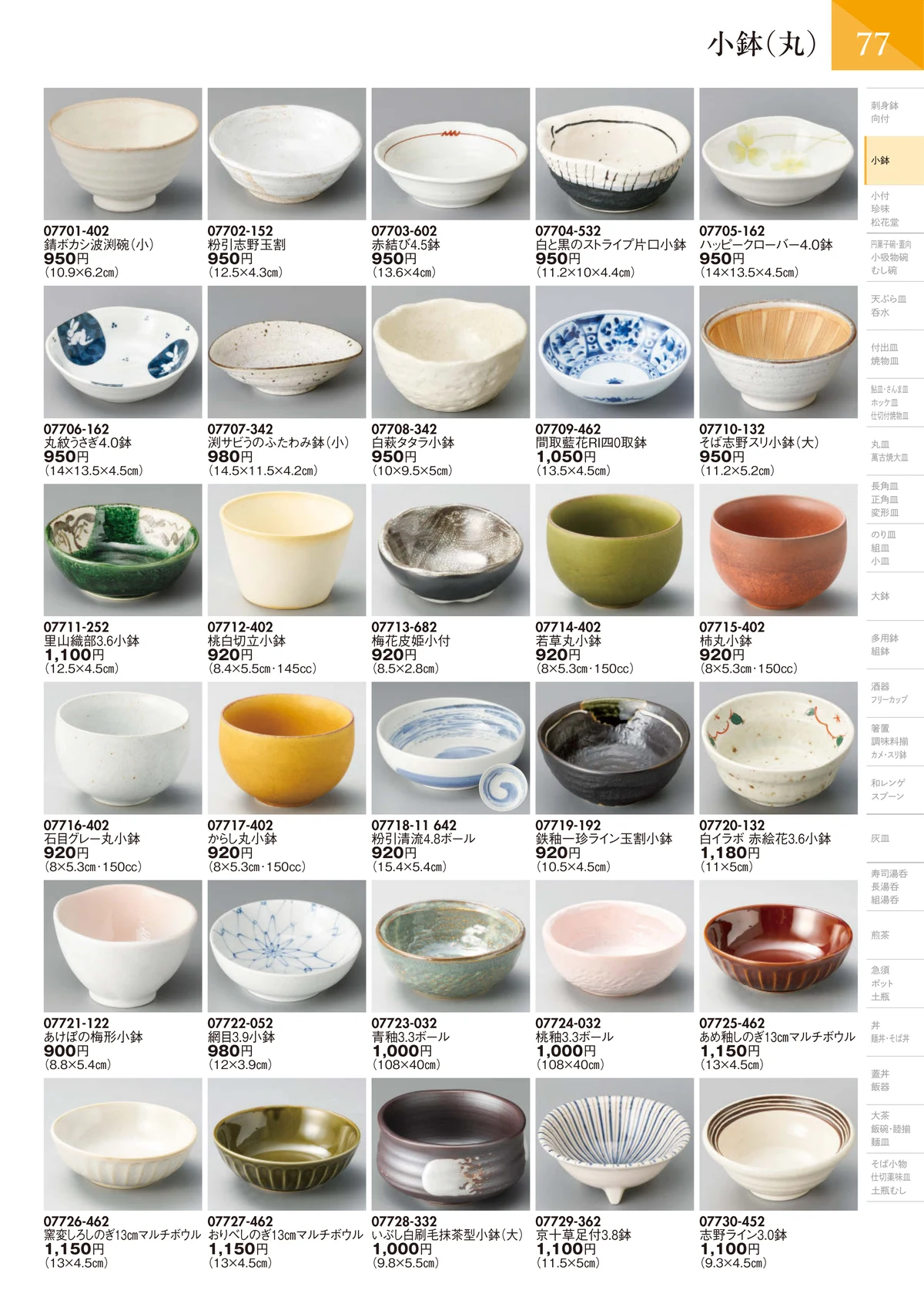 陶里vol.32・ページ番号78・小鉢（丸）