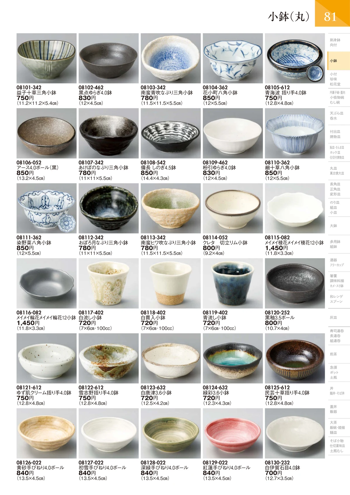 陶里vol.32・ページ番号82・小鉢（丸）