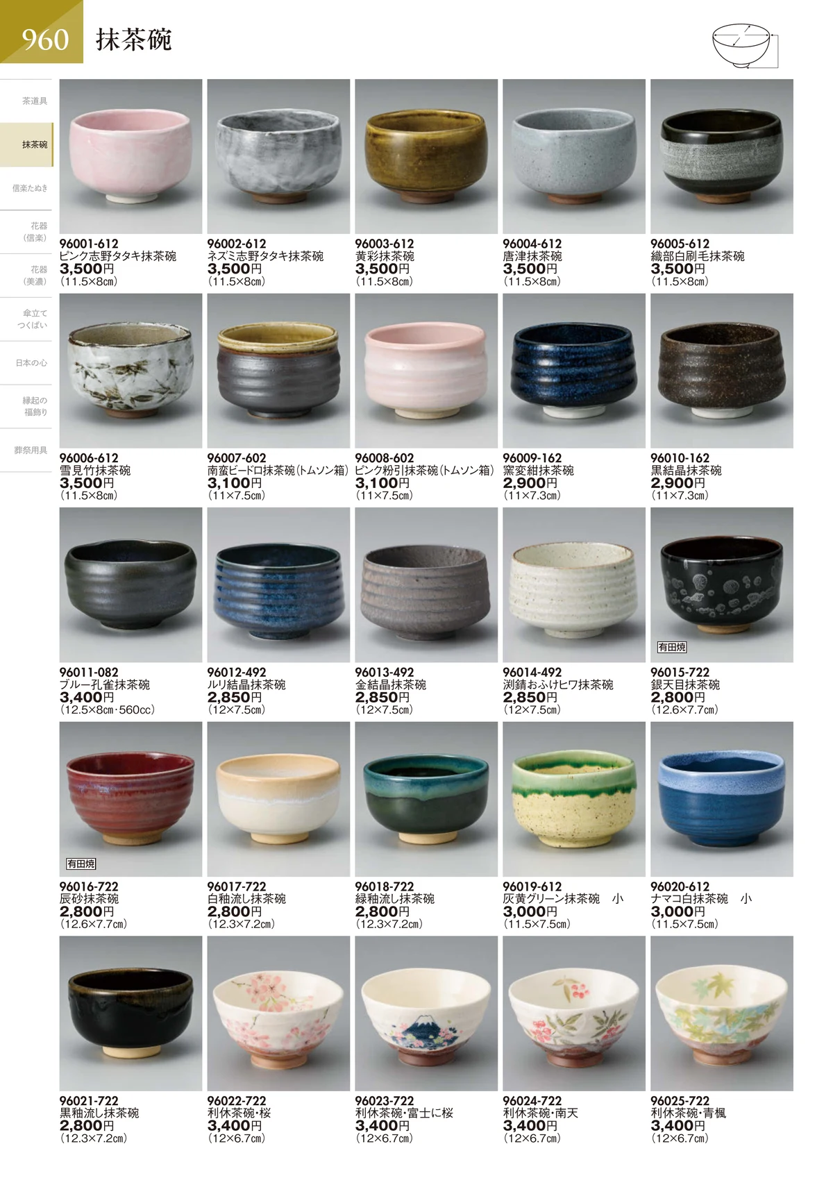 陶里vol.32・ページ番号961・抹茶碗