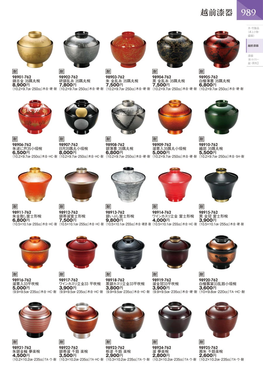 越前漆器 ページ990