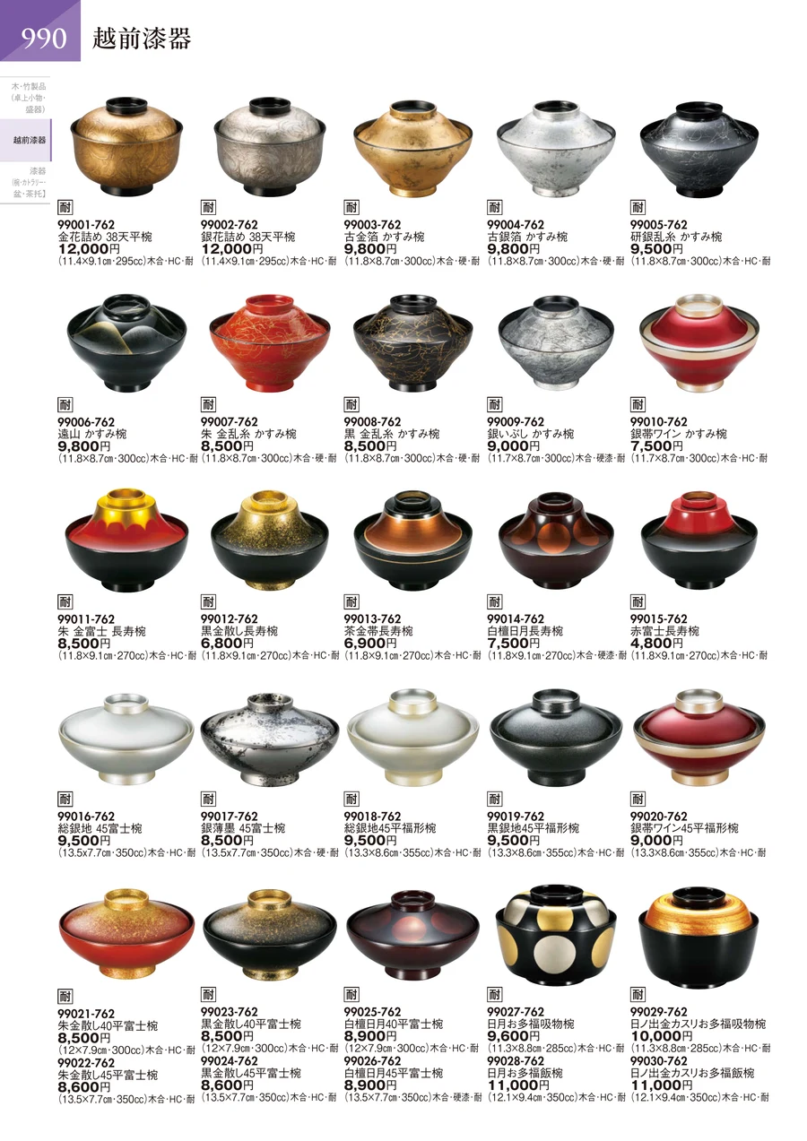 越前漆器 ページ991