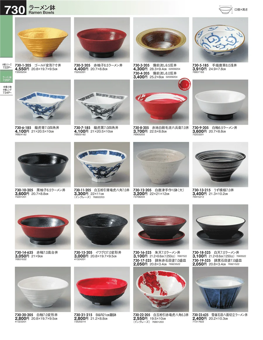 ラーメン鉢 ページ730