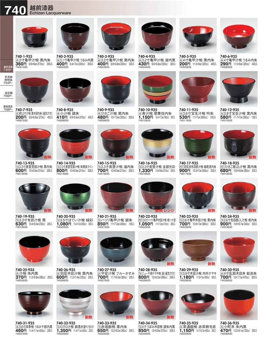 越前漆器 ページ740