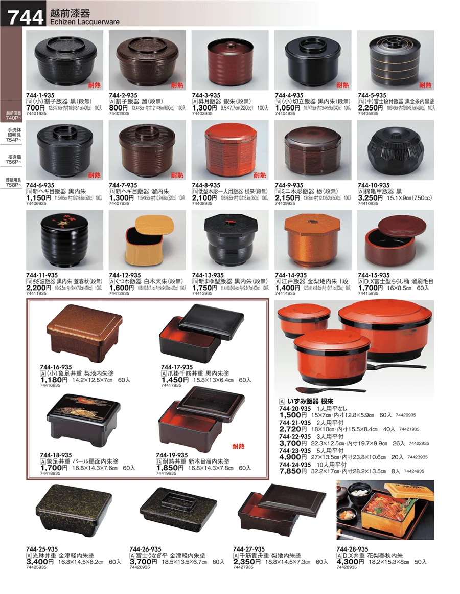 越前漆器 ページ744