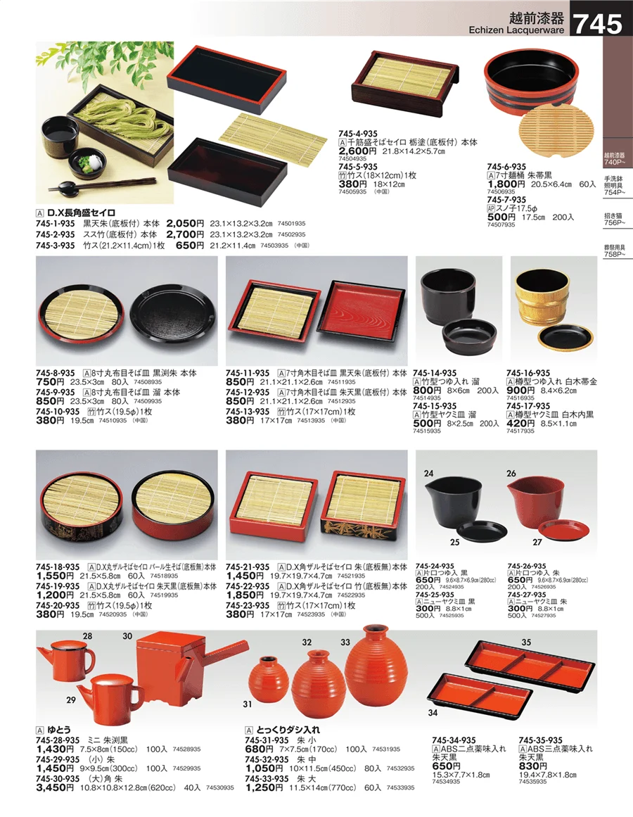 越前漆器 ページ745