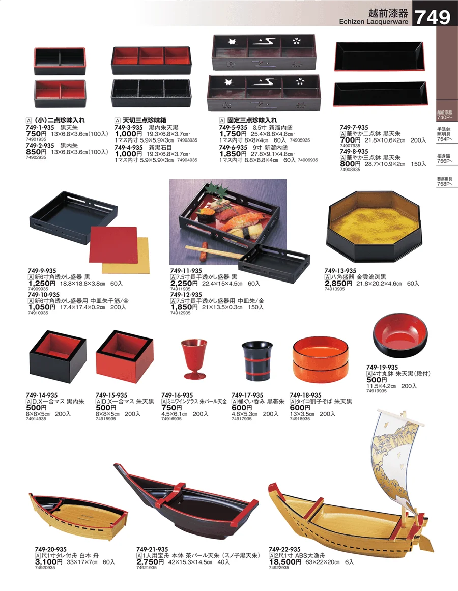 越前漆器 ページ749