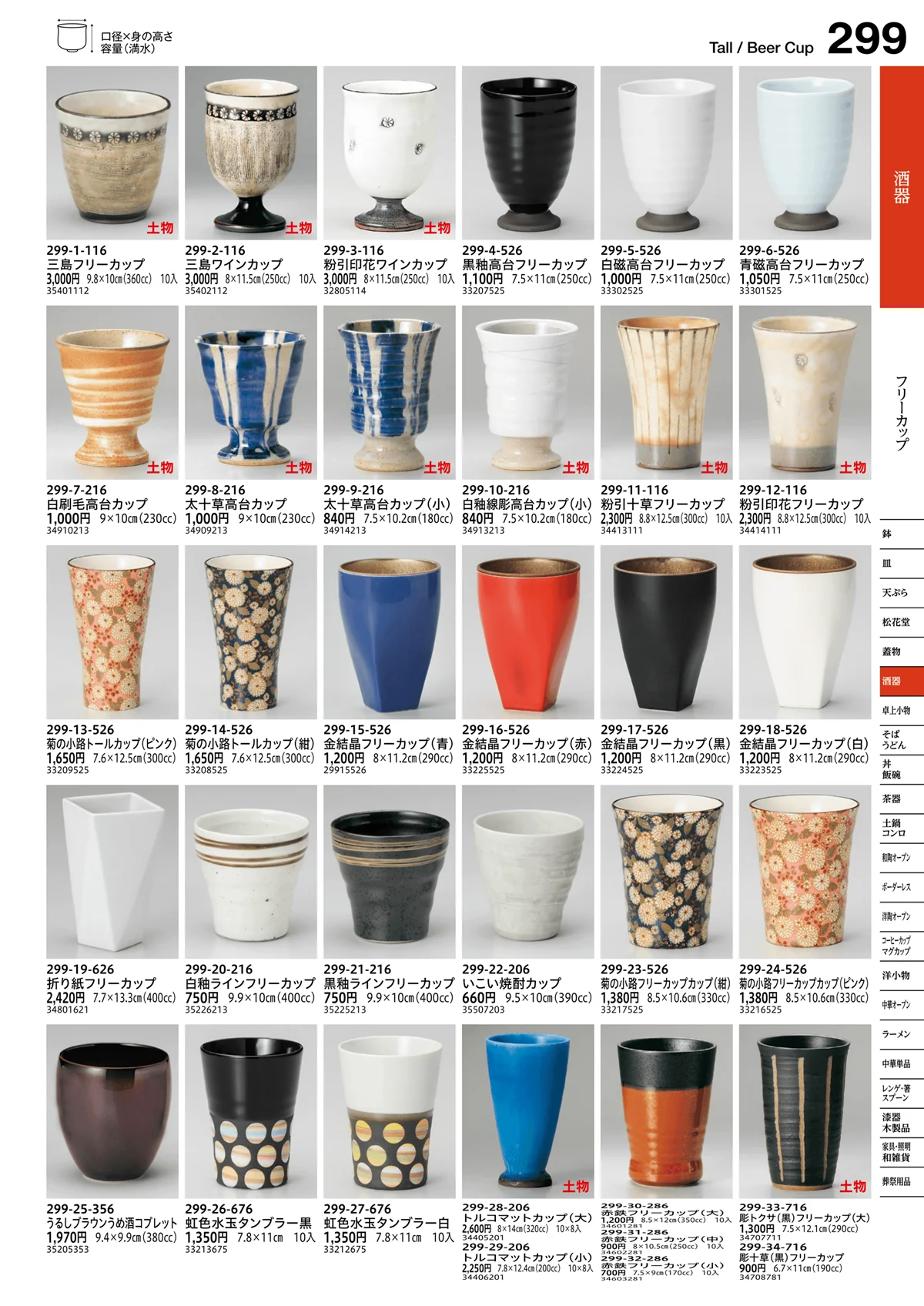 うつわvol.16・ページ番号299・フリーカップ