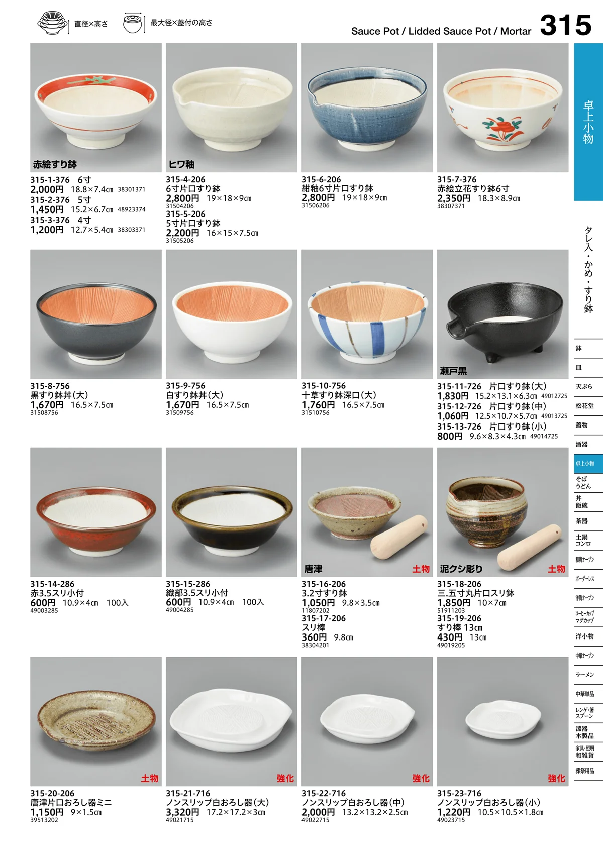 うつわvol.16・ページ番号315・すり鉢