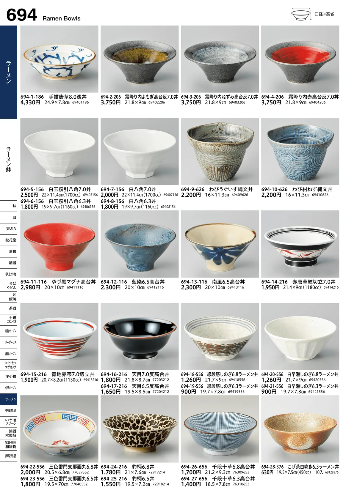 うつわvol.16・ページ番号694・ラーメン鉢
