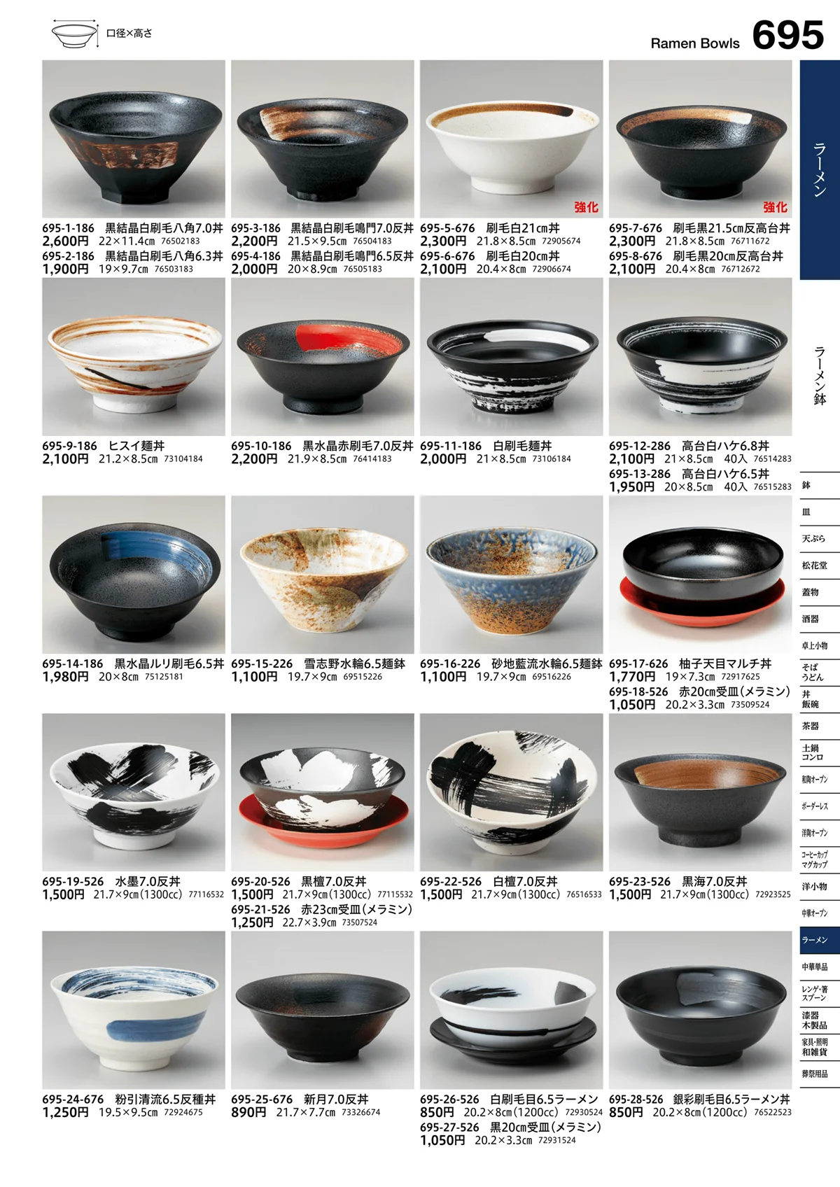 うつわvol.16・ページ番号695・ラーメン鉢