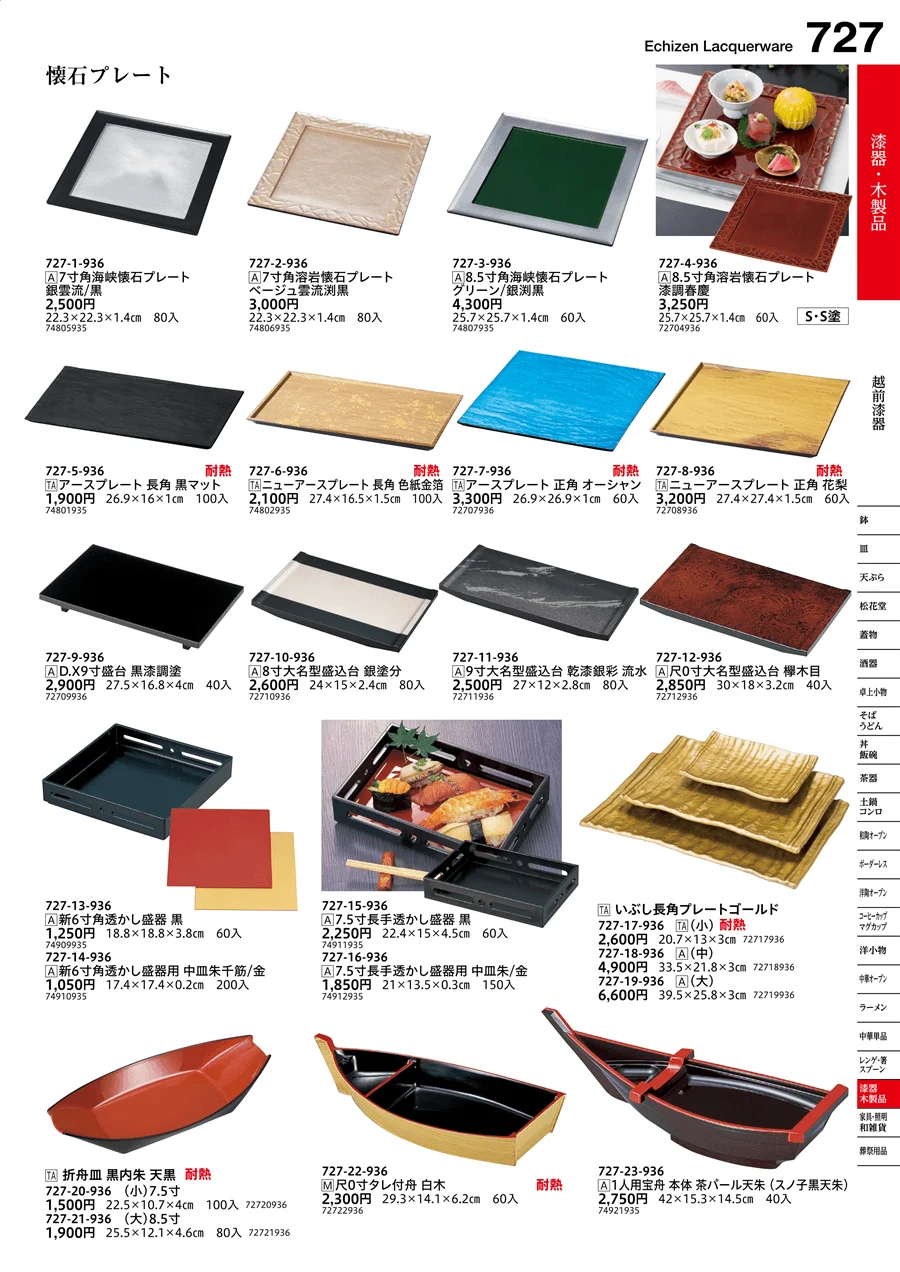 越前漆器 ページ727
