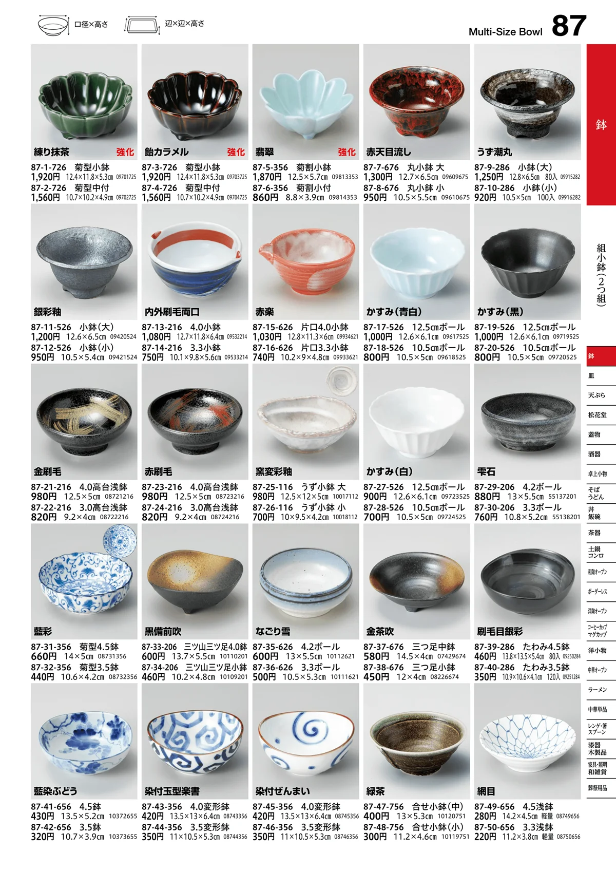 うつわvol.16・ページ番号87・組小鉢（2つ組）
