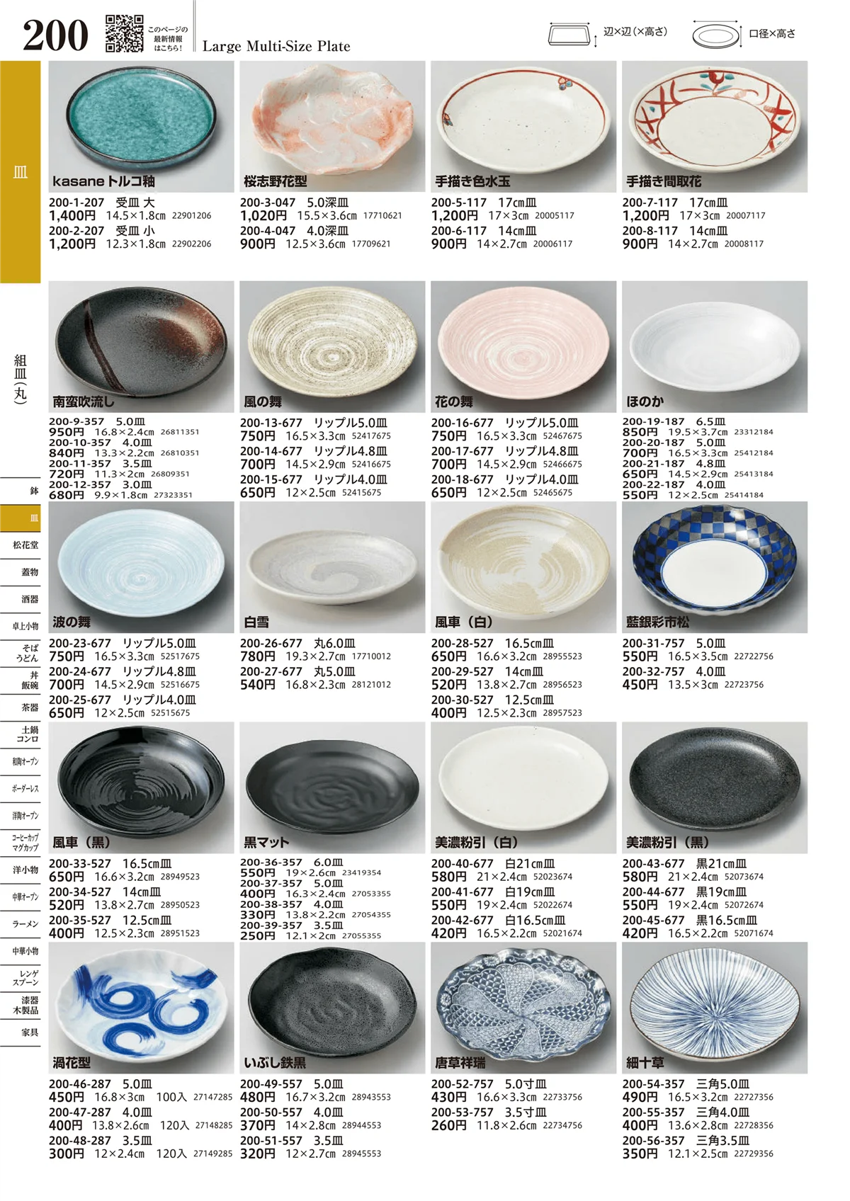 うつわvol.17・ページ番号200・組皿（丸）