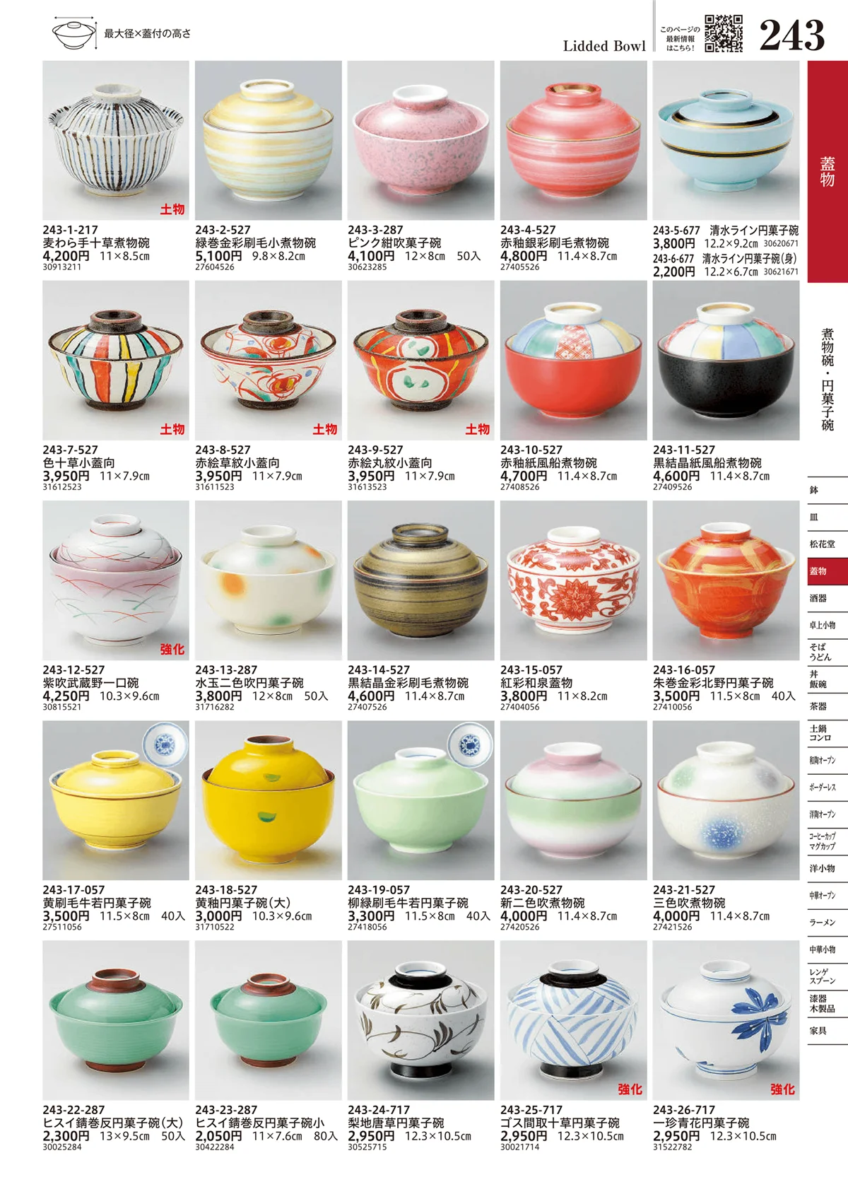 うつわvol.17・ページ番号243・煮物碗・円菓子碗