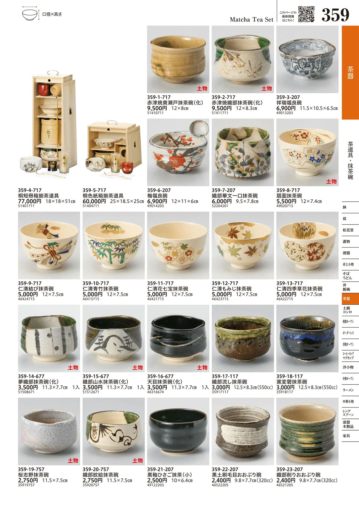 うつわvol.17・ページ番号359・茶道具・抹茶碗