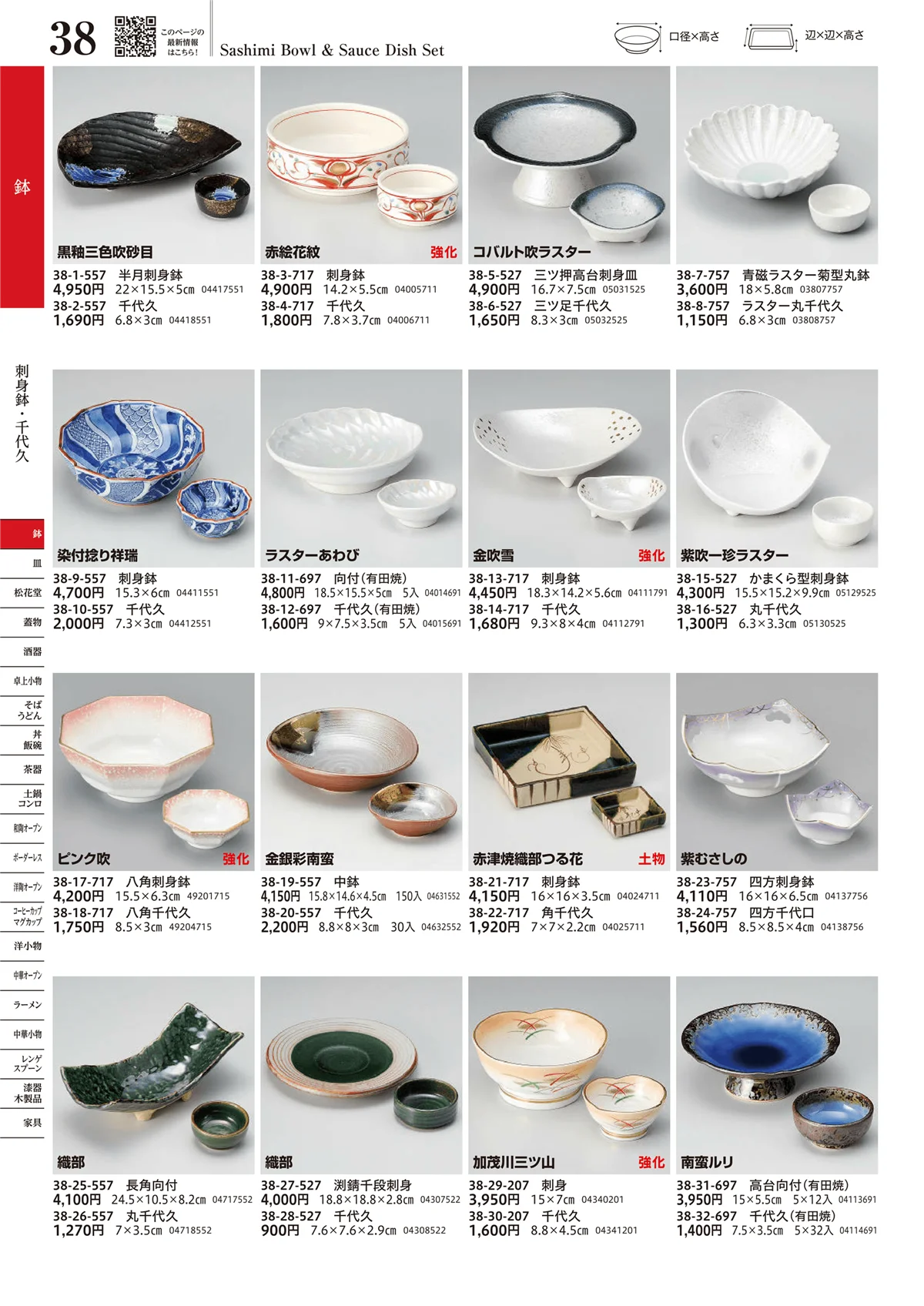 うつわvol.17・ページ番号38・刺身鉢・千代久
