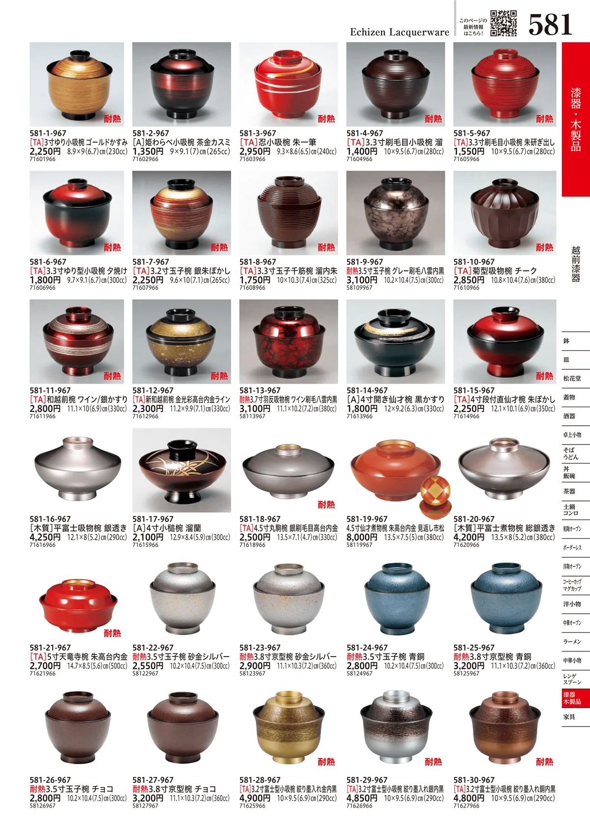 うつわvol.17・ページ番号581・越前漆器