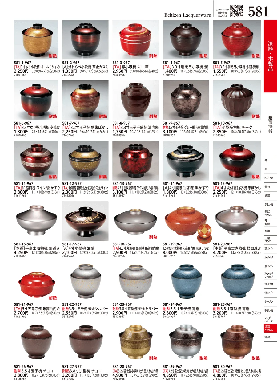 越前漆器 ページ581