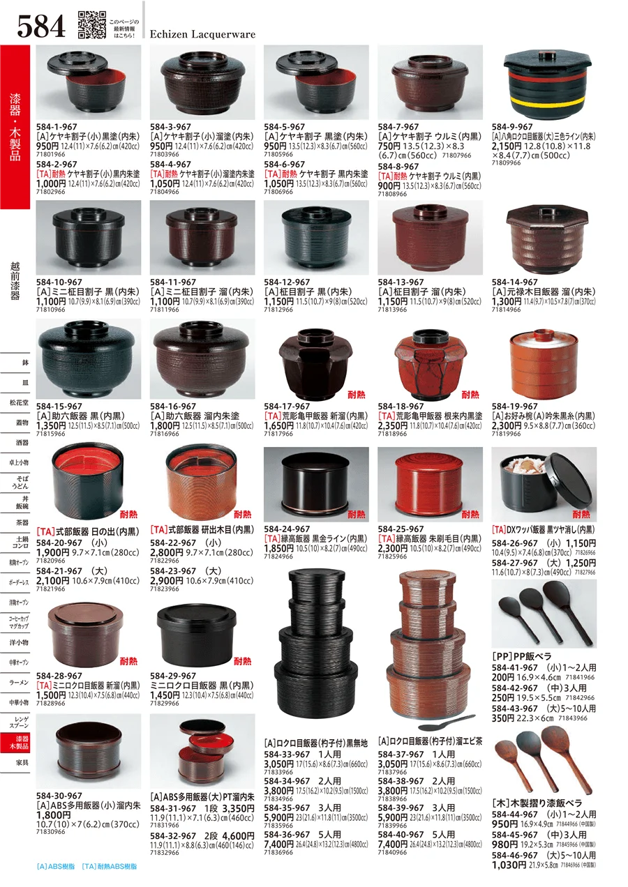 越前漆器 ページ584