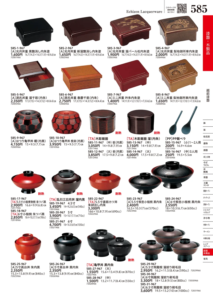 越前漆器 ページ585