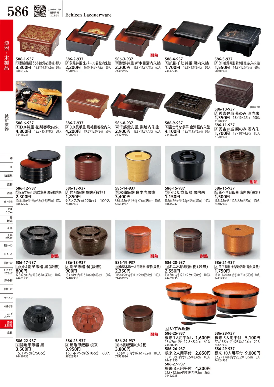 越前漆器 ページ586