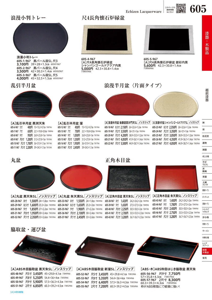 越前漆器 ページ605