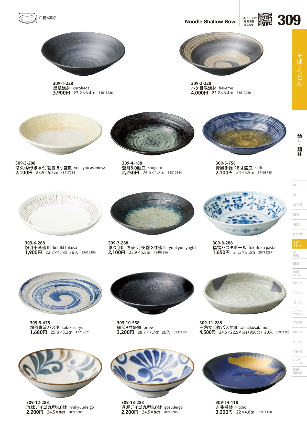 うつわvol.18・ページ番号309・麺皿・麺鉢