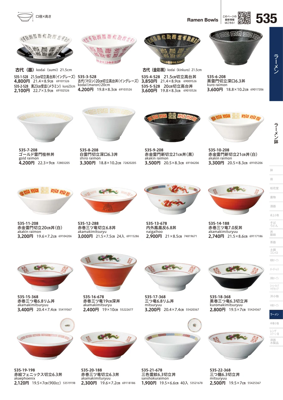 ラーメン鉢 ページ535