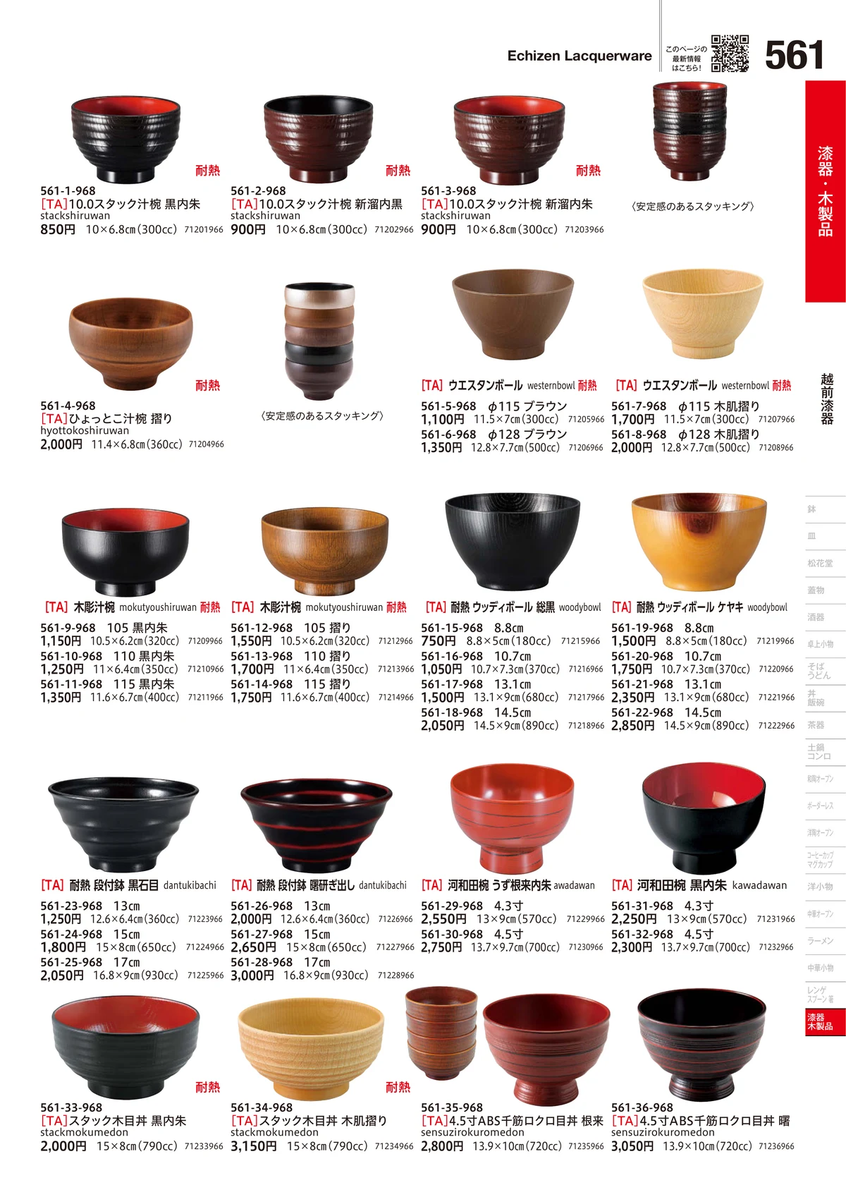 うつわvol.18・ページ番号561・越前漆器