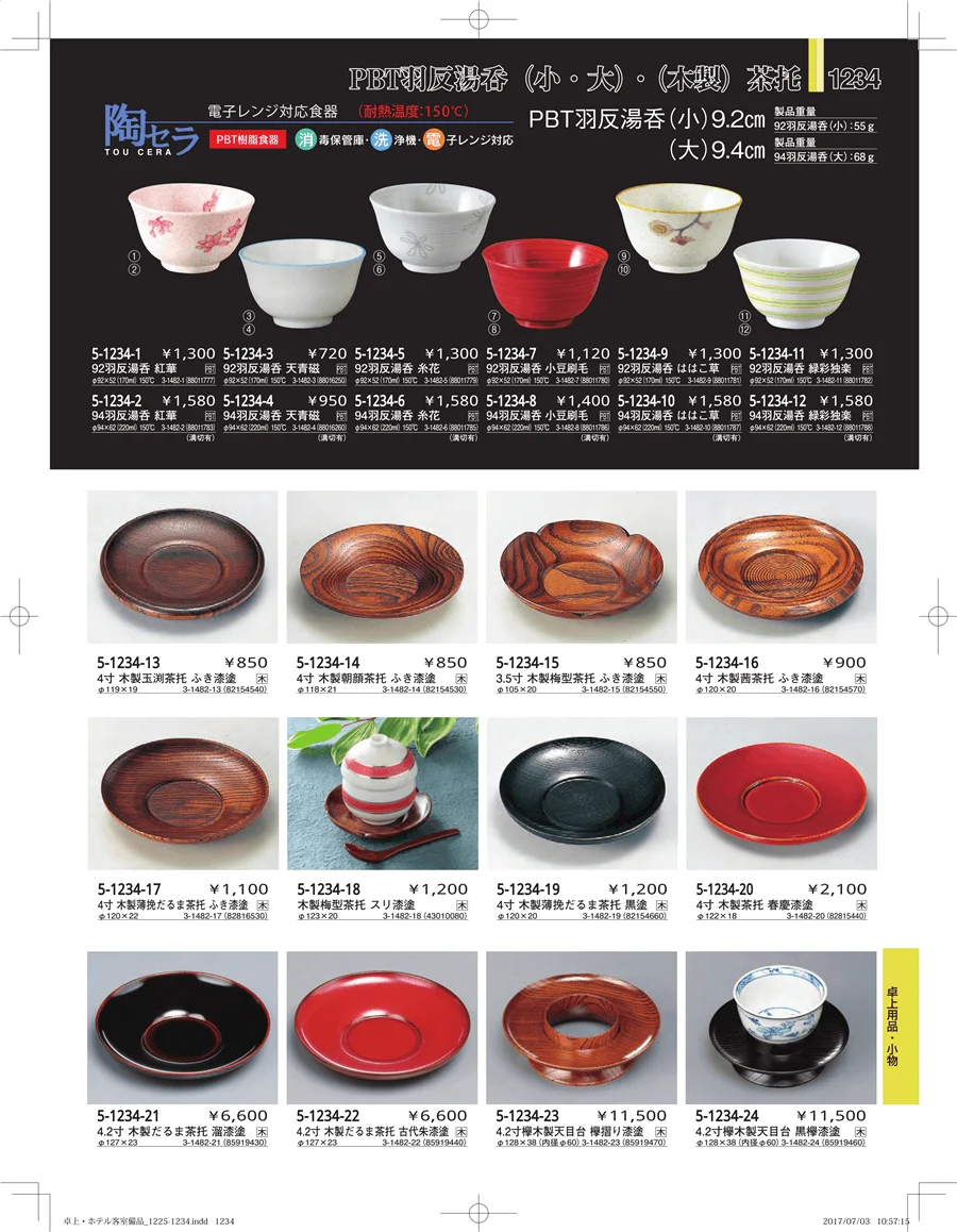 ホテル客室備品・卓上用品・浴室備品 ページ1234
