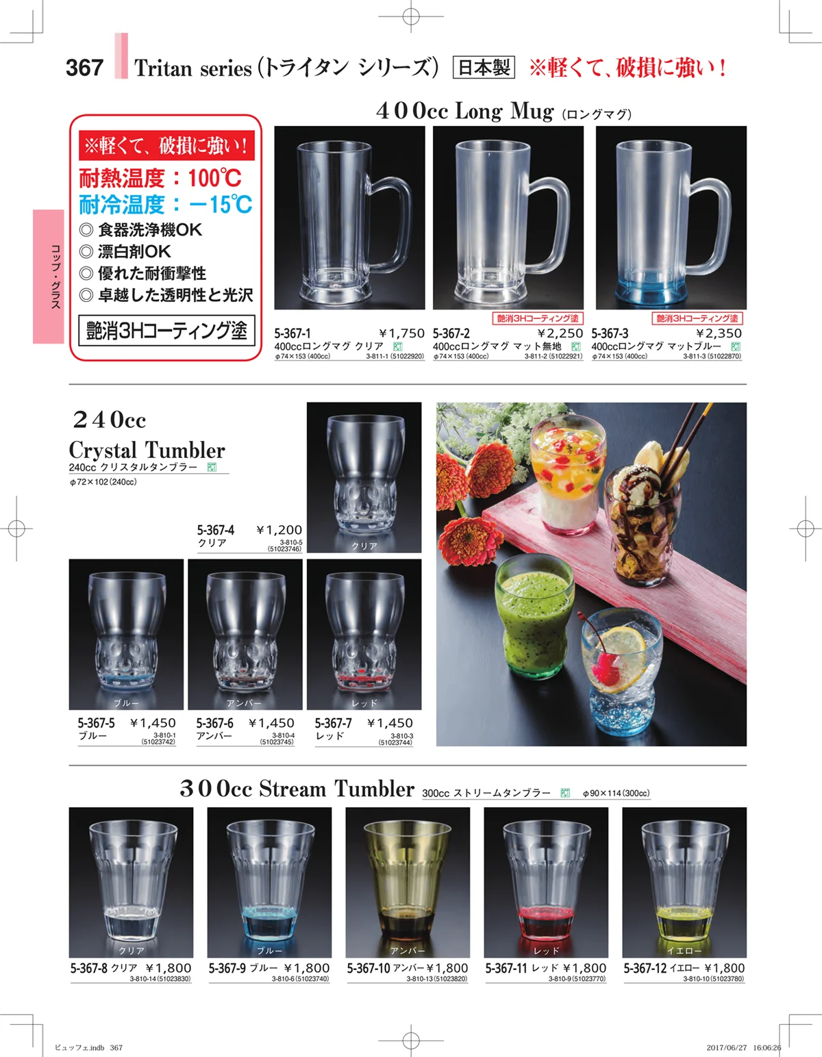 やすらぎ・ページ番号367・ガラス・アクリル・取皿