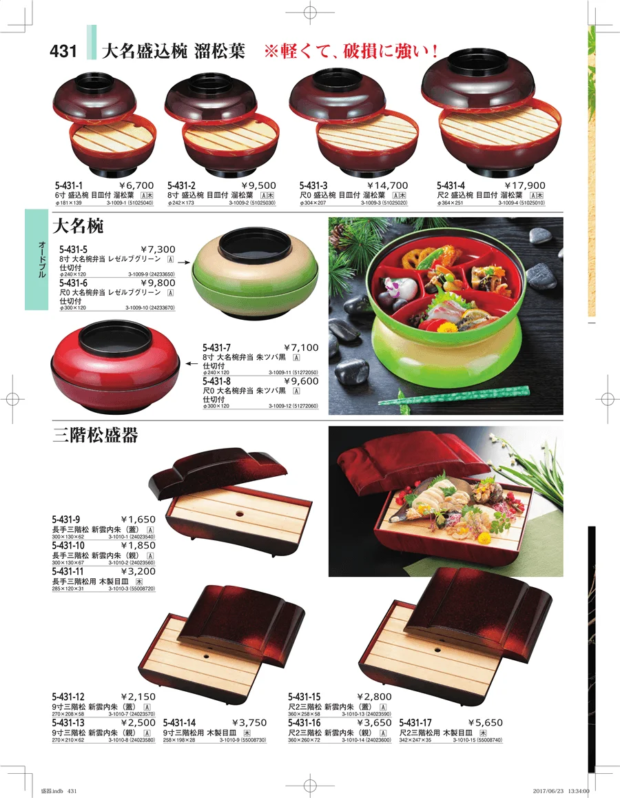 盛器・バイキング・プレート・珍味陶器 ページ431