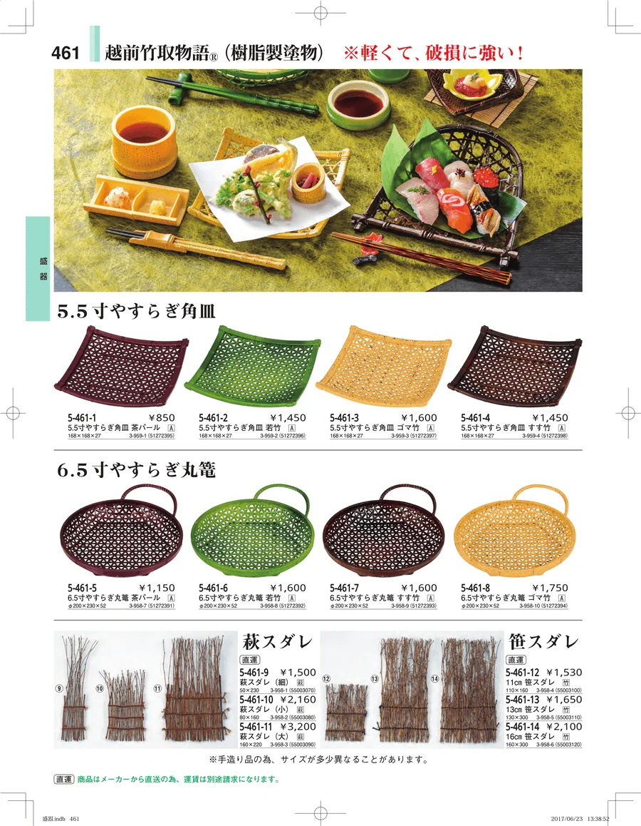 盛器・バイキング・プレート・珍味陶器 ページ461