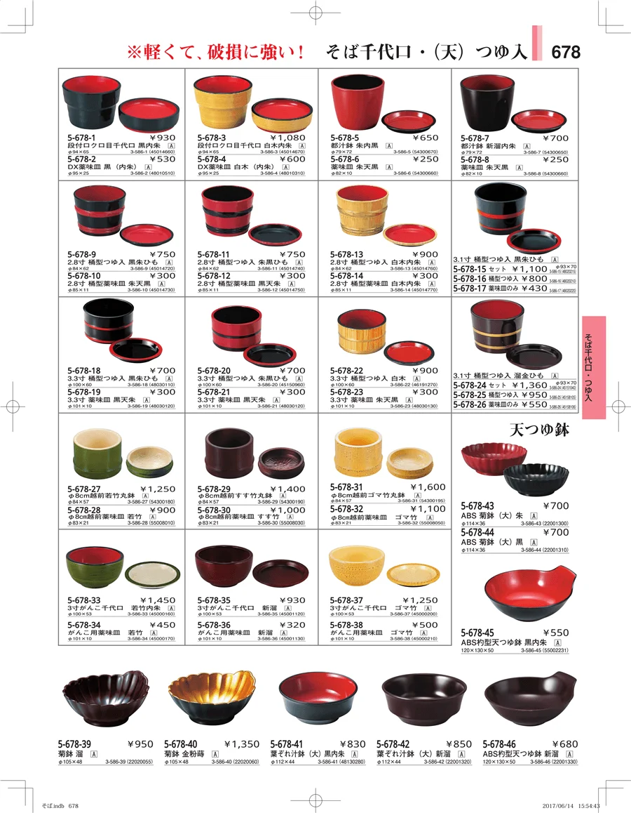 そば・うどん・こね鉢 ページ678