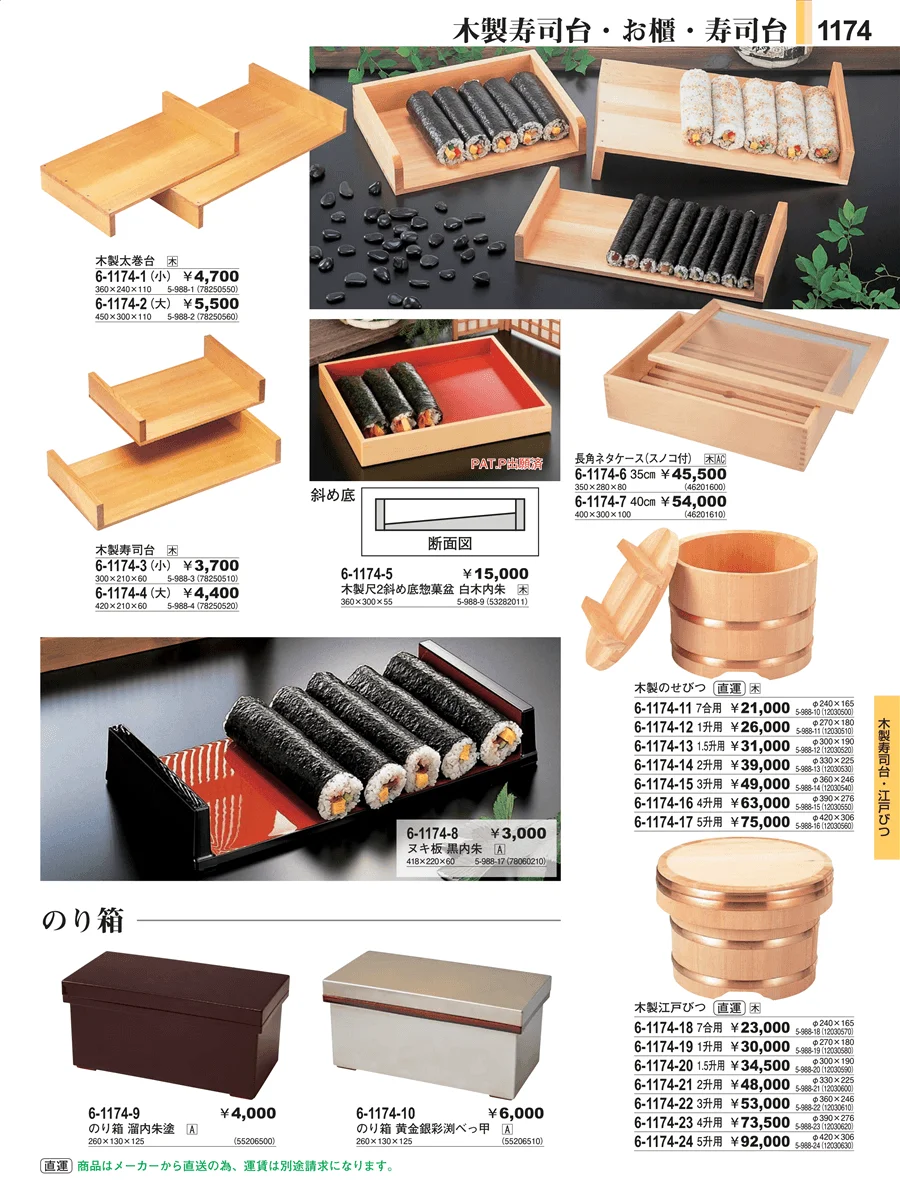 木製寿司台・江戸びつ ページ1174