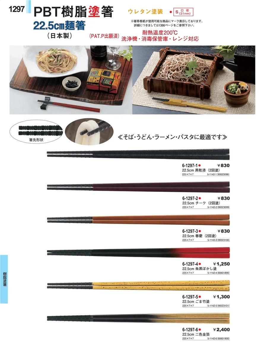 樹脂塗箸 ページ1297