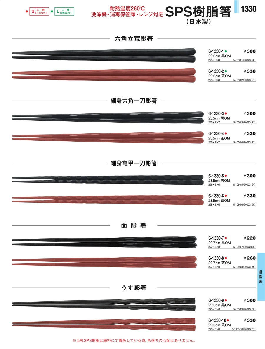 樹脂箸 ページ1330