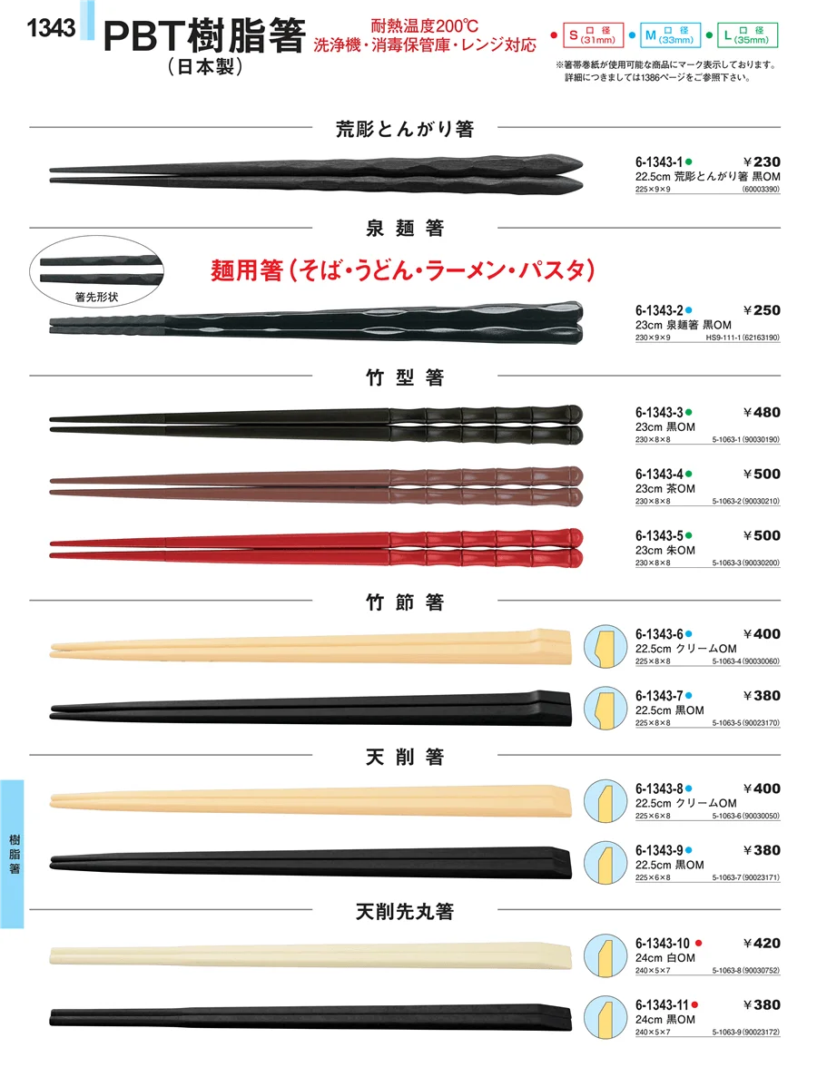 樹脂箸 ページ1343