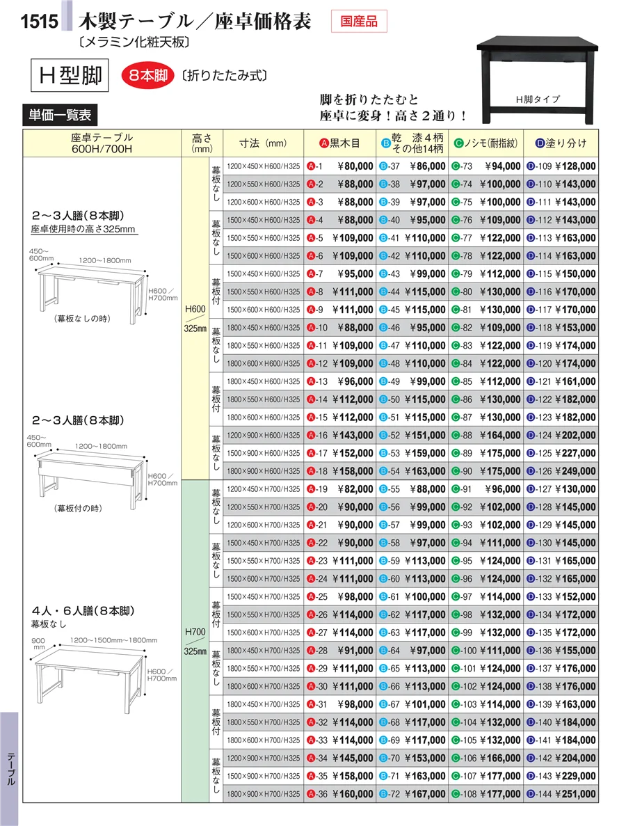 テーブル ページ1515