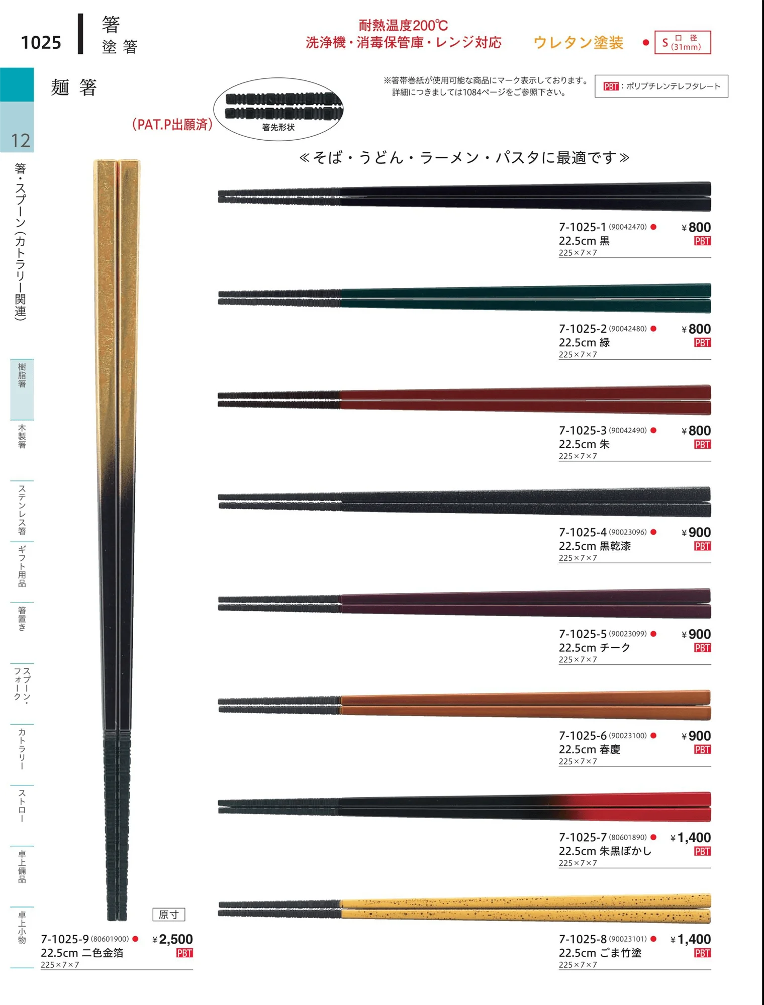 やすらぎvol.34・ページ番号1025・陶器箸