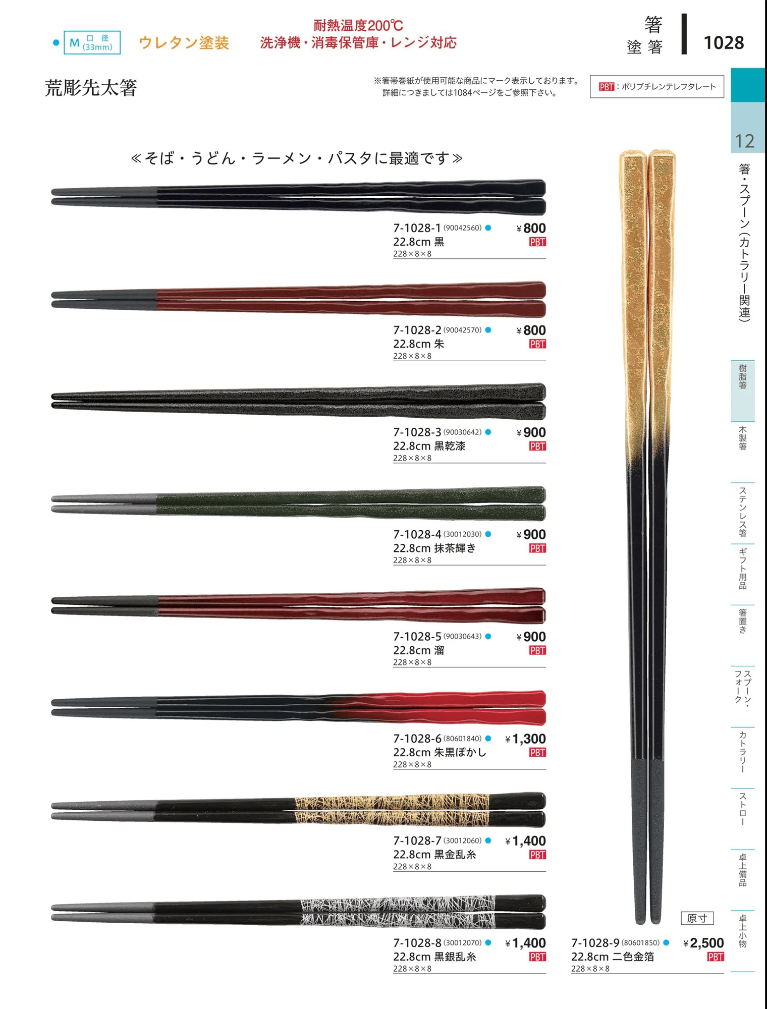 やすらぎvol.34・ページ番号1028・陶器箸