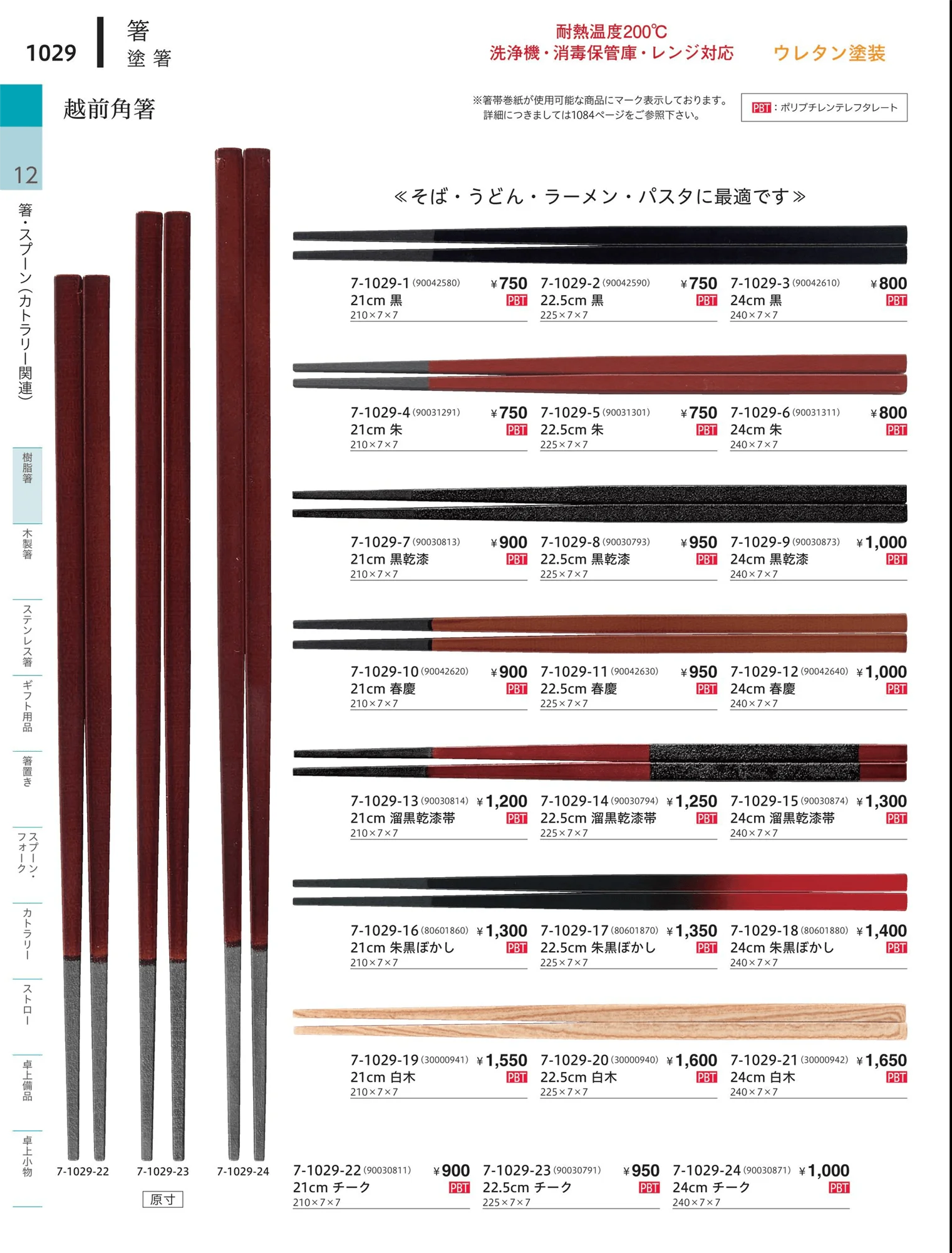 やすらぎvol.34・ページ番号1029・陶器箸
