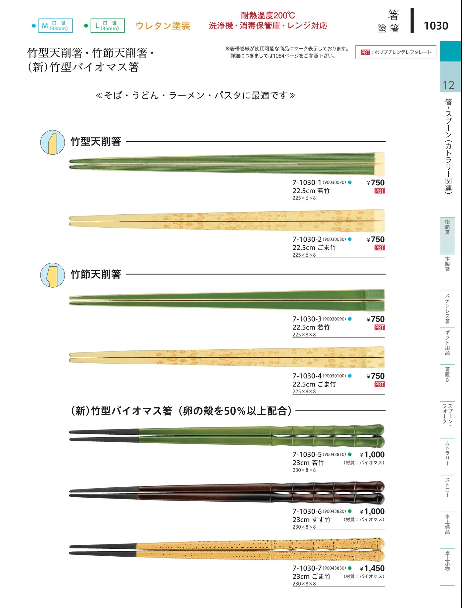 やすらぎvol.34・ページ番号1030・陶器箸