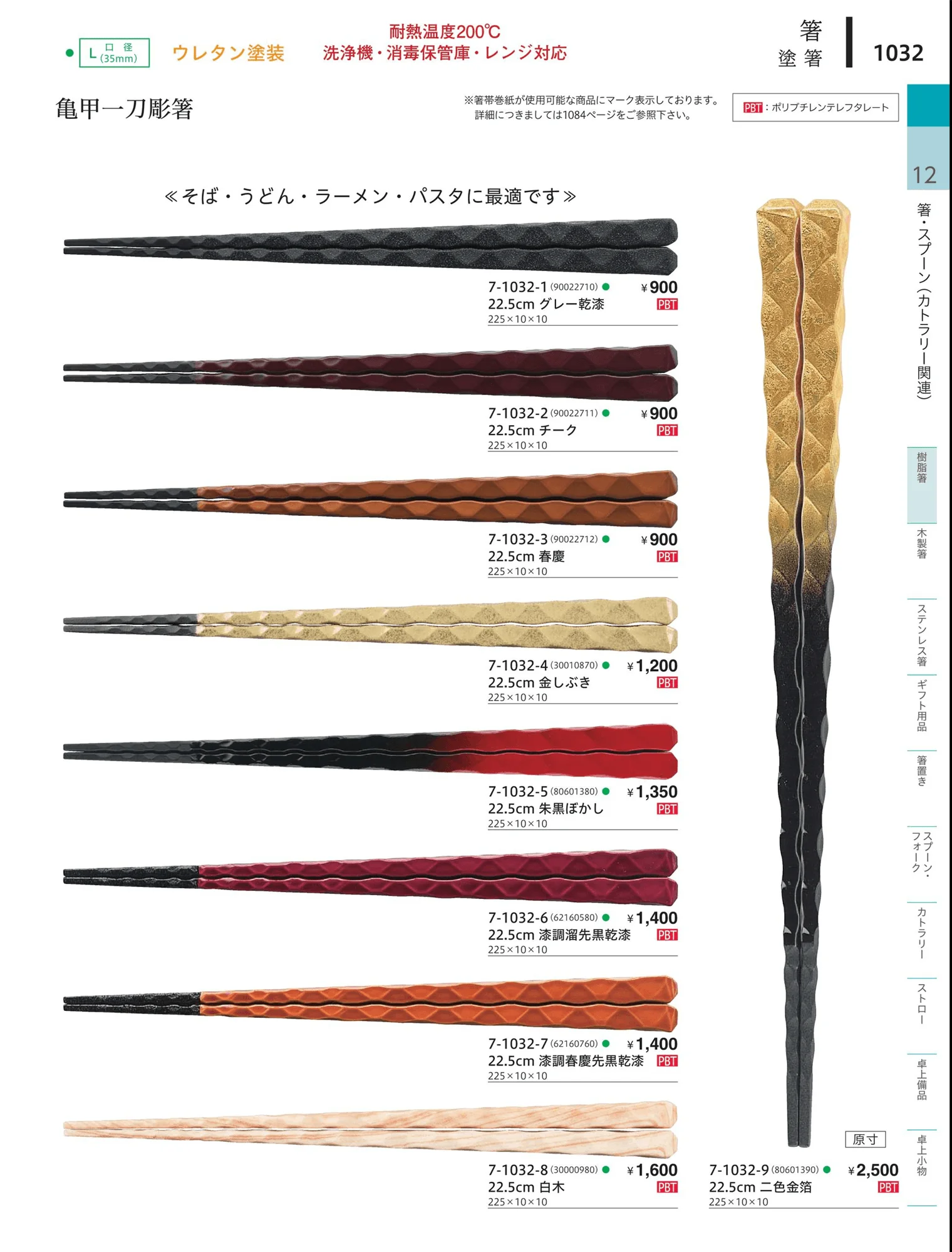 やすらぎvol.34・ページ番号1032・陶器箸