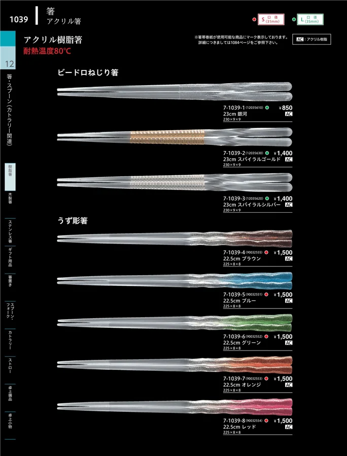 陶器箸 ページ1039